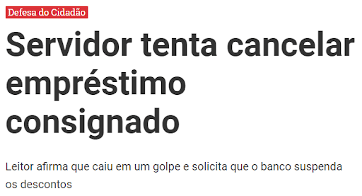 golpe da falsa portabilidade contra servidores públicos