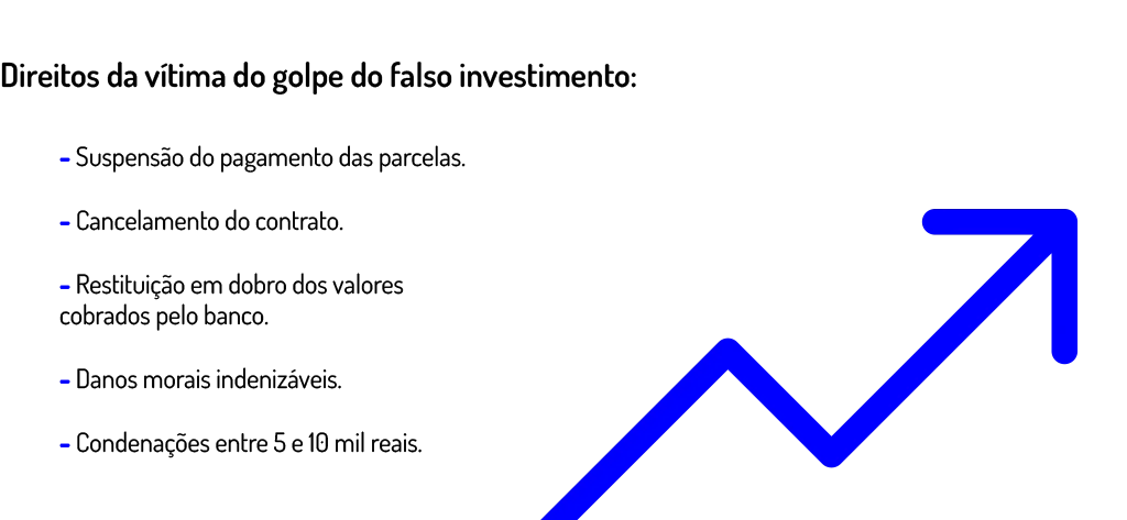 direitos da vítima do golpe do falso investimento