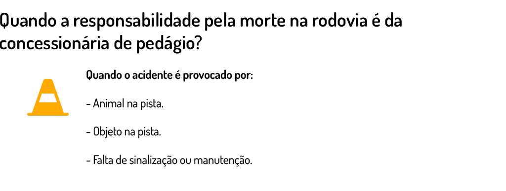 responsabilidade de morte na rodovia é da concessionária de pedágio