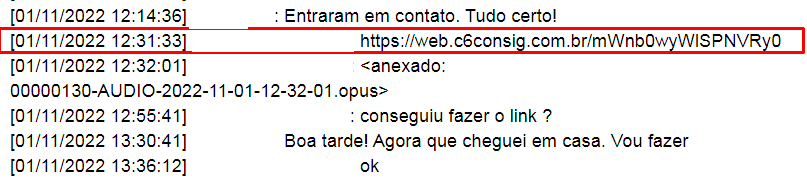 exemplo de golpe de redução de empréstimo WhatsApp